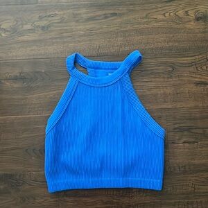 Aerie Blue Ribbed Tank Top - Medium